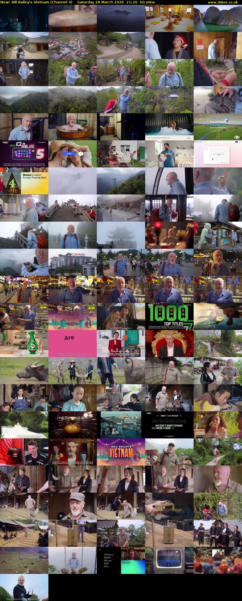 Bill Bailey's Vietnam (Channel 4) Saturday 28 March 2026 21:20 - 22:20