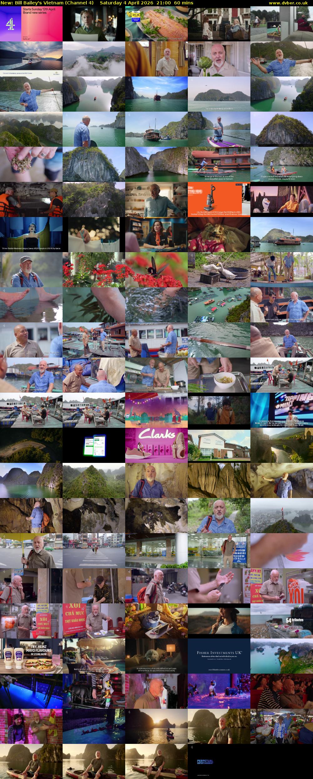 Bill Bailey's Vietnam (Channel 4) Saturday 4 April 2026 21:00 - 22:00