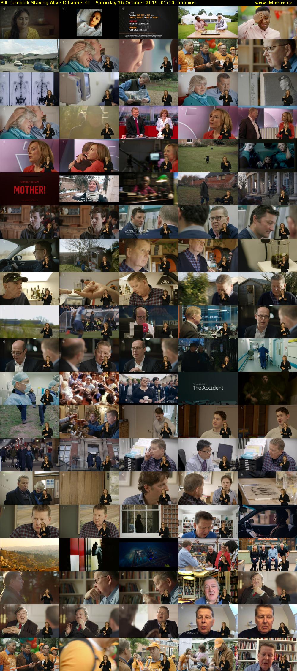 Bill Turnbull: Staying Alive (Channel 4) Saturday 26 October 2019 01:10 - 02:05