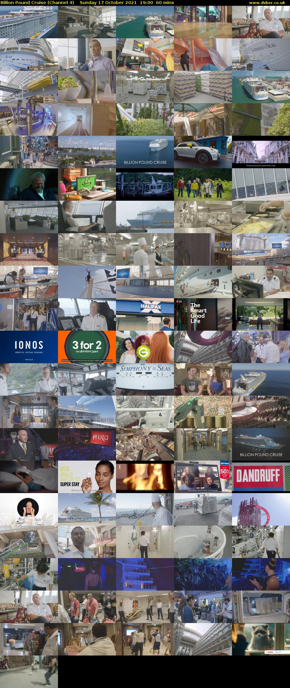 Billion Pound Cruise (Channel 4) Sunday 17 October 2021 19:00 - 20:00