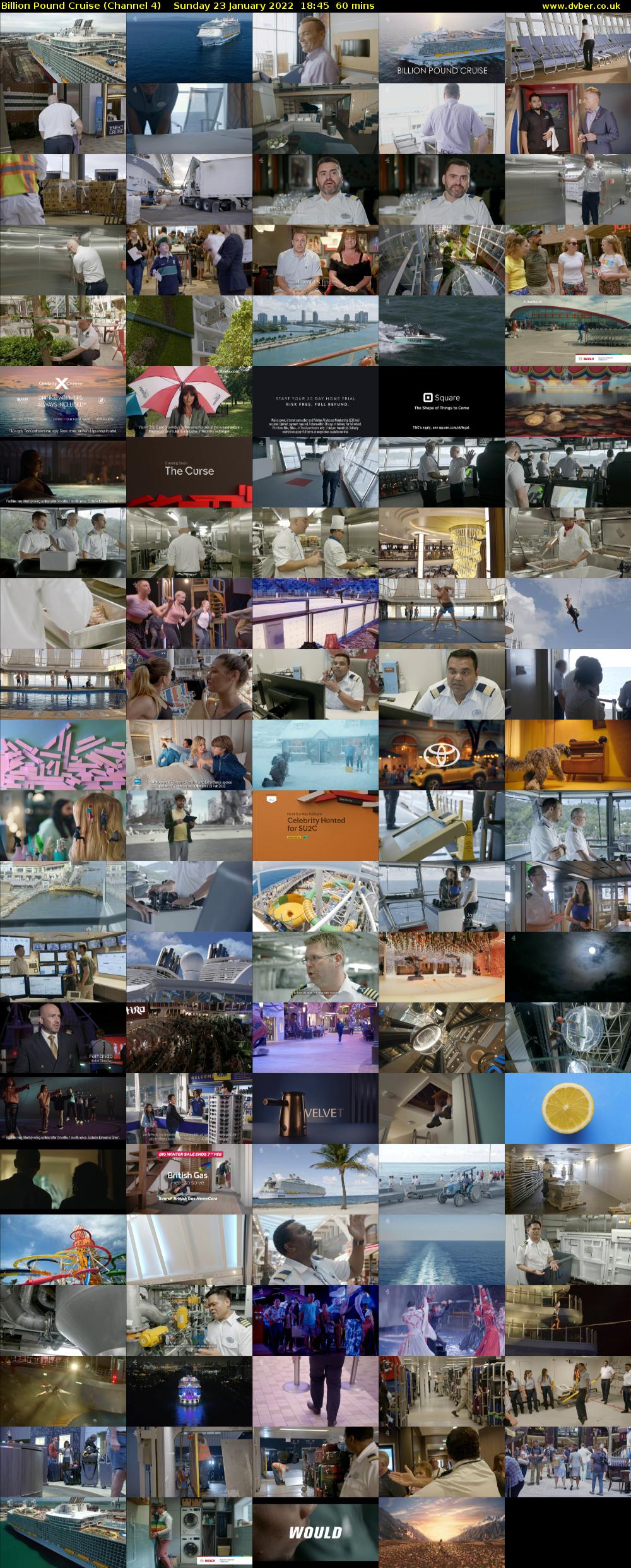 Billion Pound Cruise (Channel 4) Sunday 23 January 2022 18:45 - 19:45