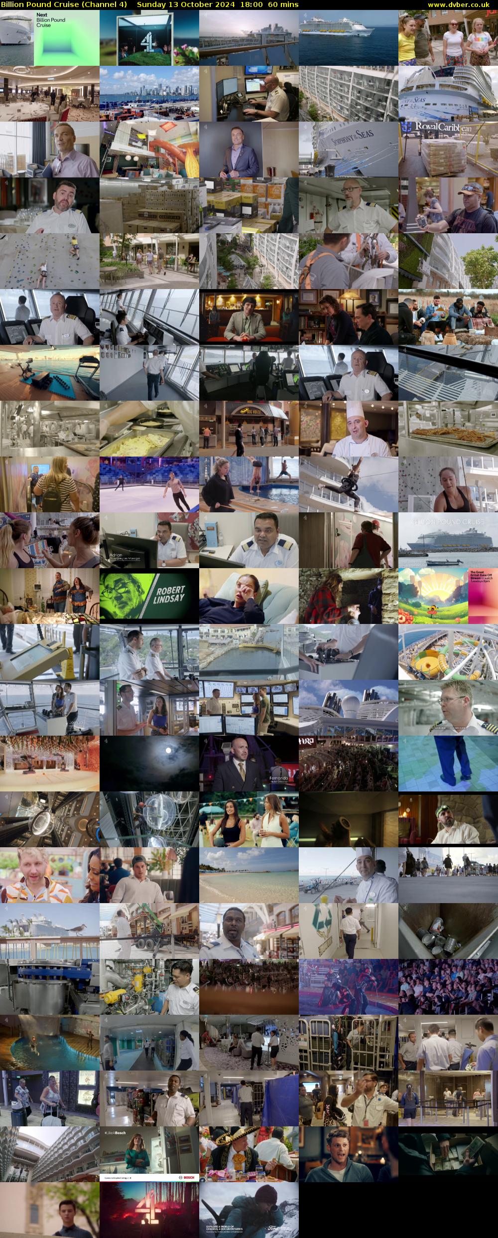 Billion Pound Cruise (Channel 4) Sunday 13 October 2024 18:00 - 19:00