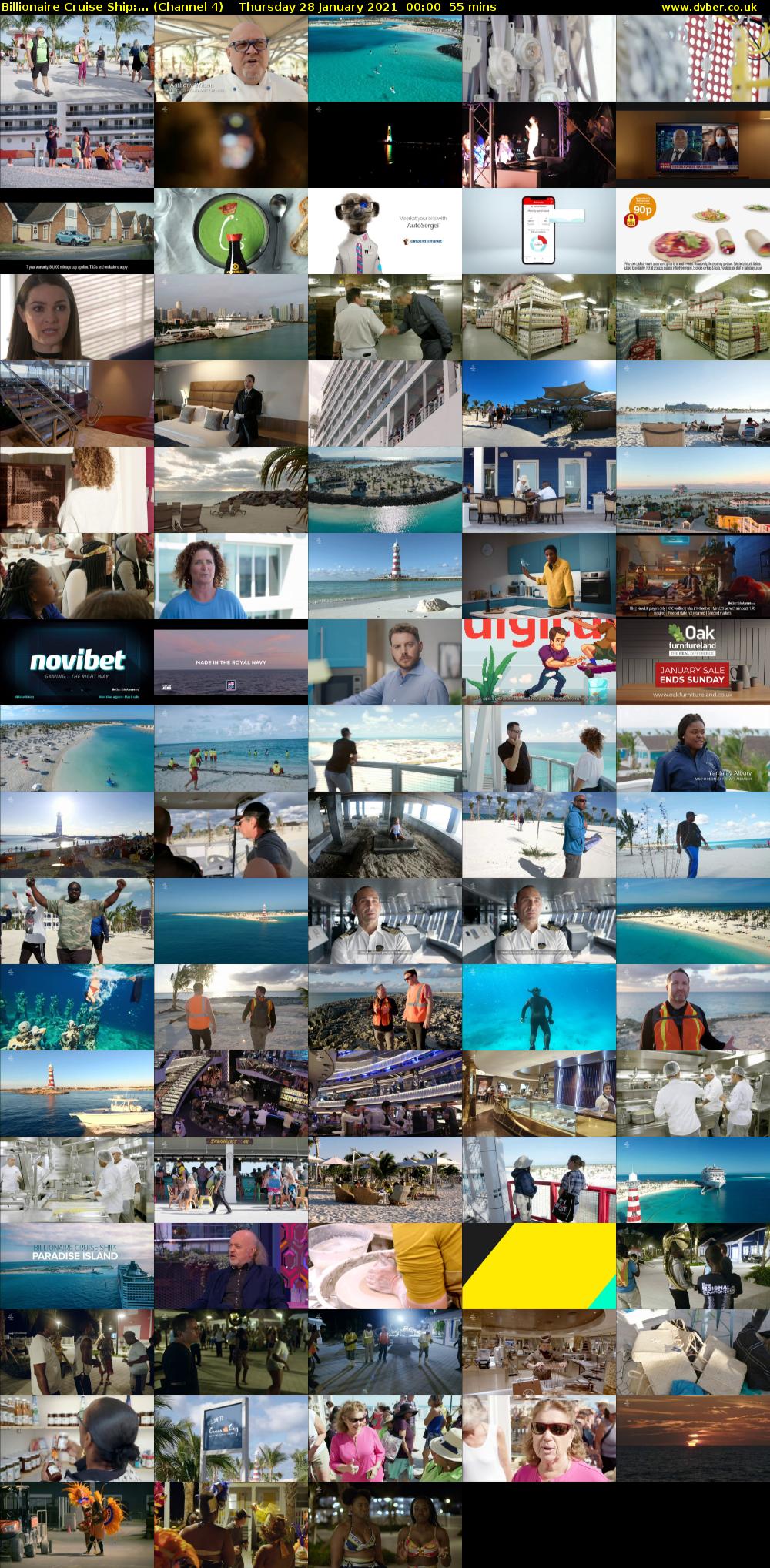 Billionaire Cruise Ship:... (Channel 4) Thursday 28 January 2021 00:00 - 00:55