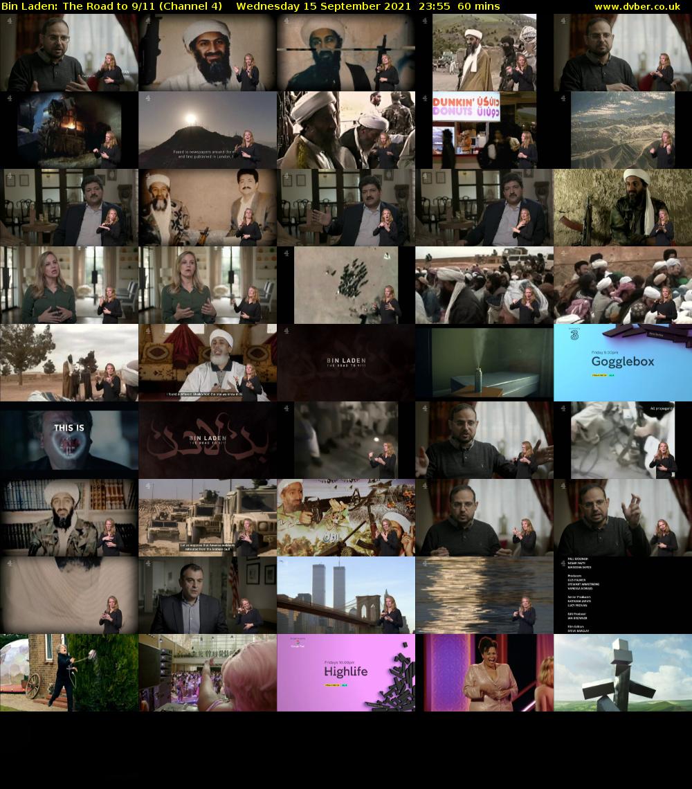 Bin Laden: The Road to 9/11 (Channel 4) Wednesday 15 September 2021 23:55 - 00:55