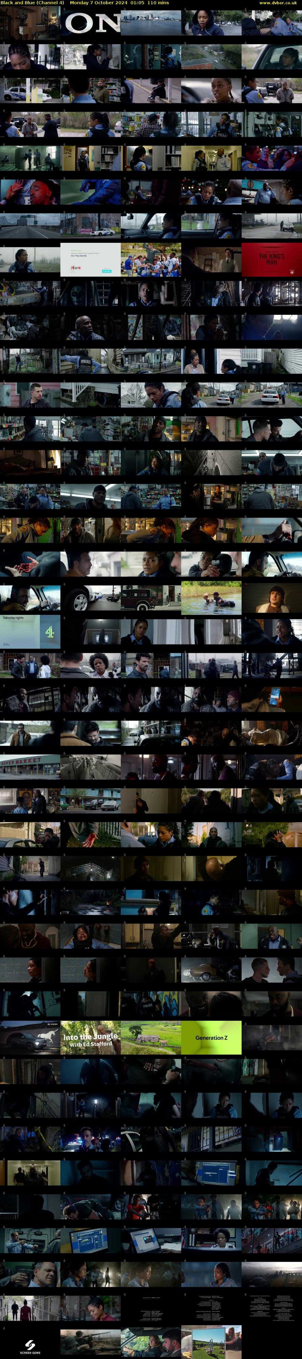 Black and Blue (Channel 4) Monday 7 October 2024 01:05 - 02:55