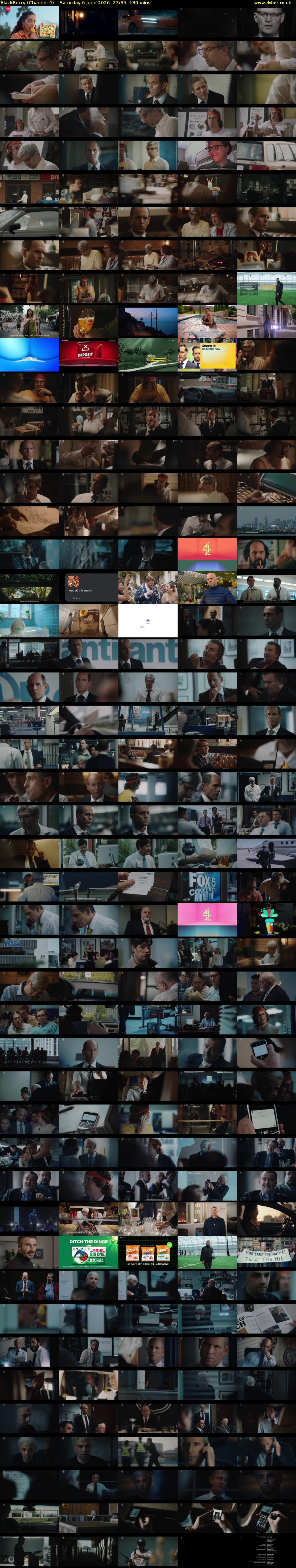 BlackBerry (Channel 4) Saturday 6 June 2026 23:35 - 01:45