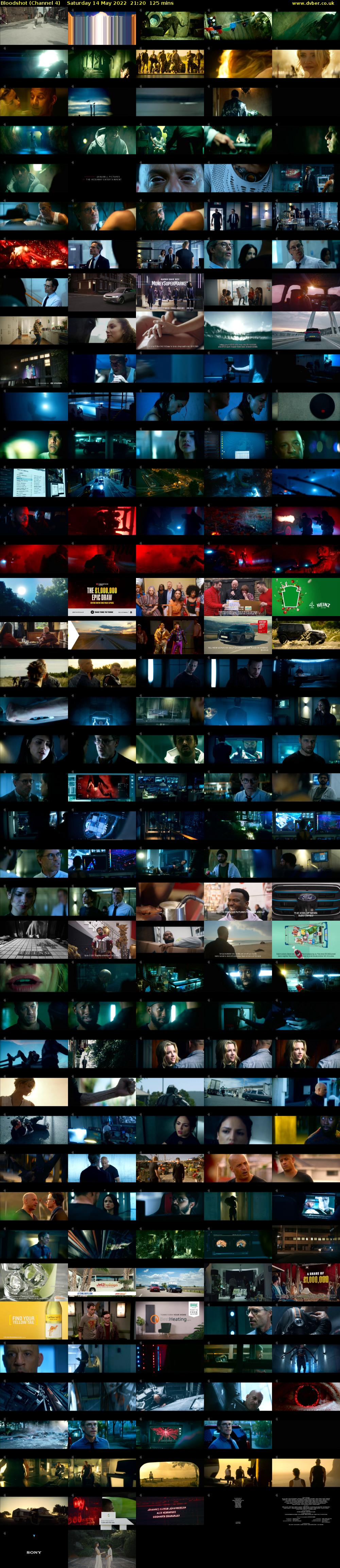 Bloodshot (Channel 4) Saturday 14 May 2022 21:20 - 23:25