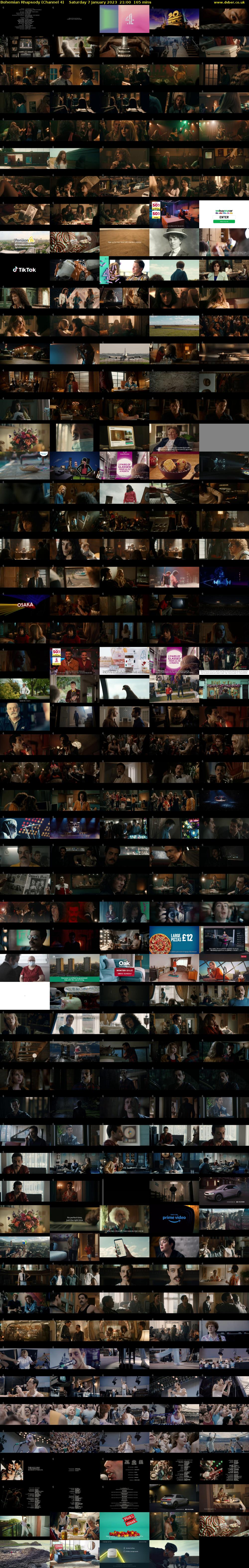 Bohemian Rhapsody (Channel 4) Saturday 7 January 2023 21:00 - 23:45