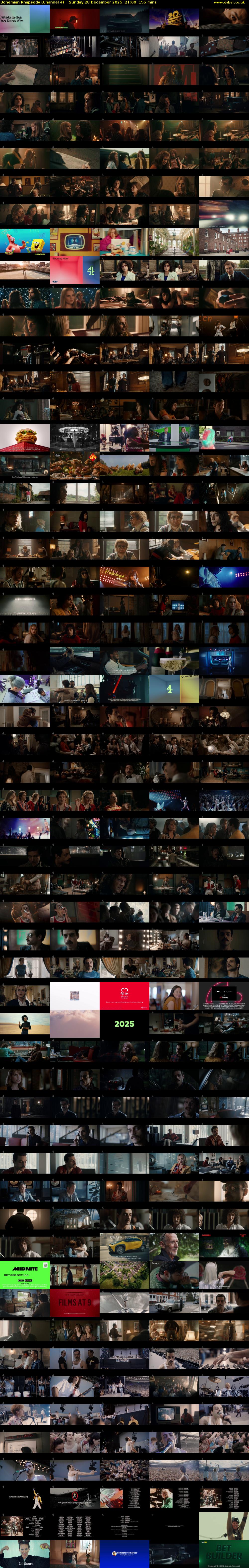 Bohemian Rhapsody (Channel 4) Sunday 28 December 2025 21:00 - 23:35