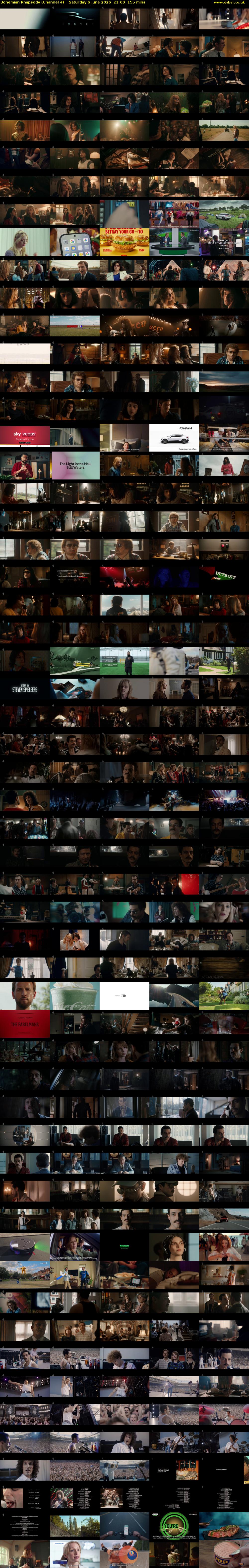Bohemian Rhapsody (Channel 4) Saturday 6 June 2026 21:00 - 23:35