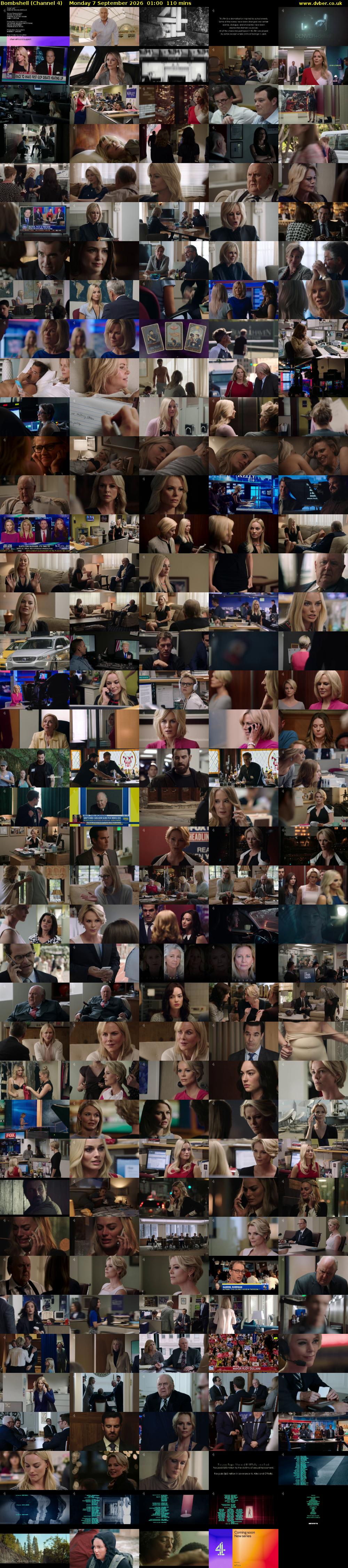 Bombshell (Channel 4) Monday 7 September 2026 01:00 - 02:50