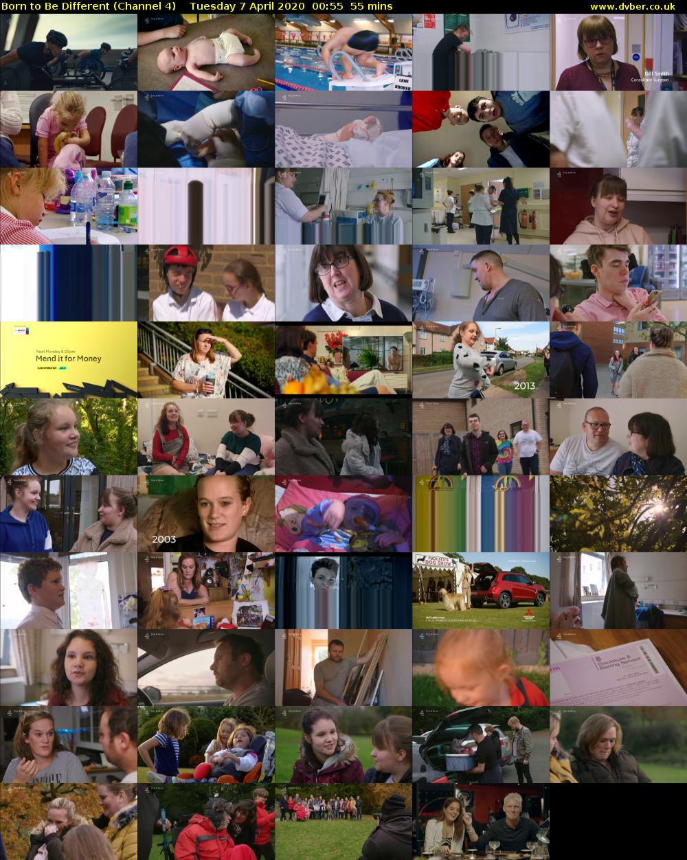 Born to Be Different (Channel 4) Tuesday 7 April 2020 00:55 - 01:50