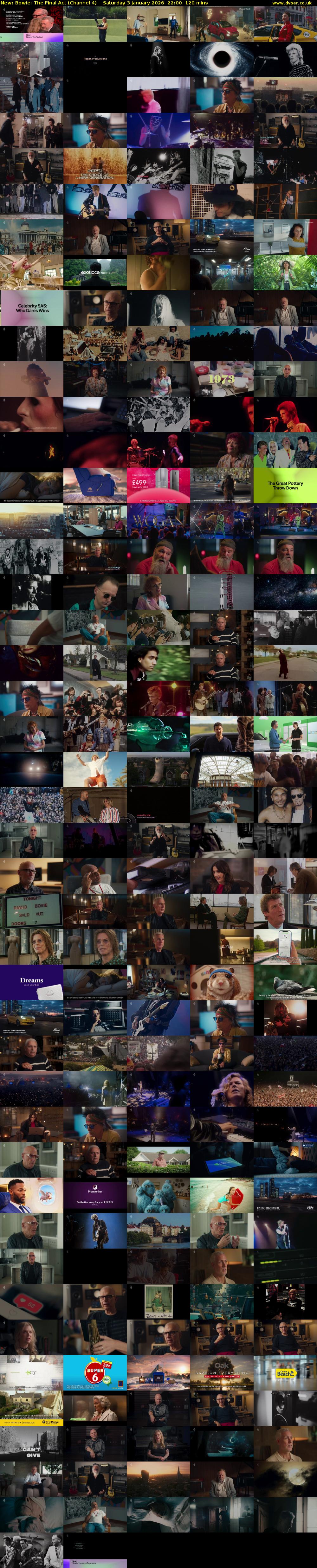 Bowie: The Final Act (Channel 4) Saturday 3 January 2026 22:00 - 00:00