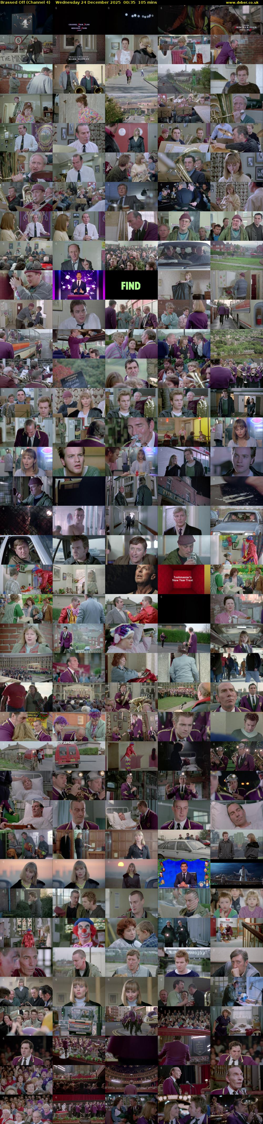 Brassed Off (Channel 4) Wednesday 24 December 2025 00:35 - 02:20