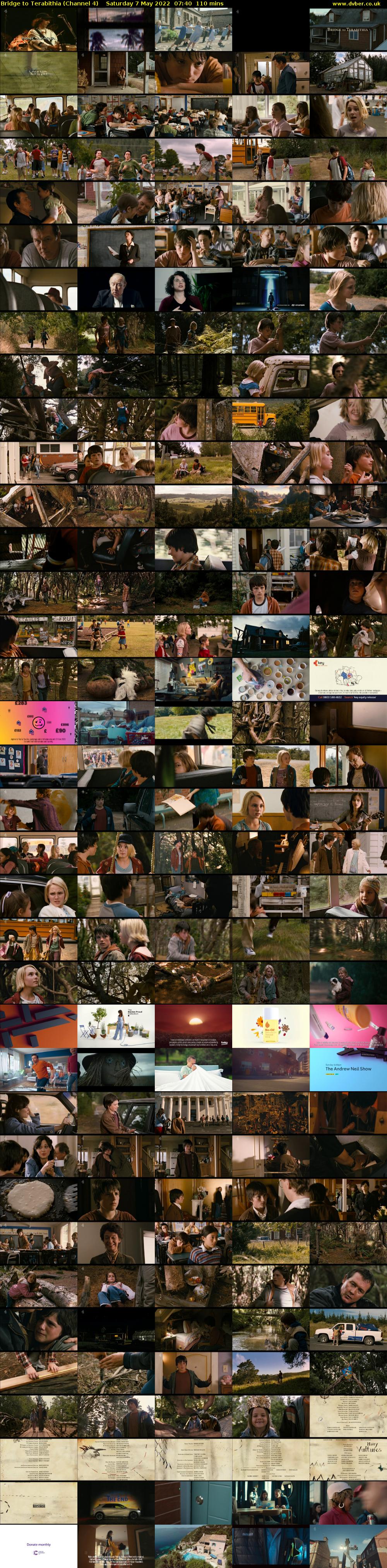 Bridge to Terabithia (Channel 4) Saturday 7 May 2022 07:40 - 09:30