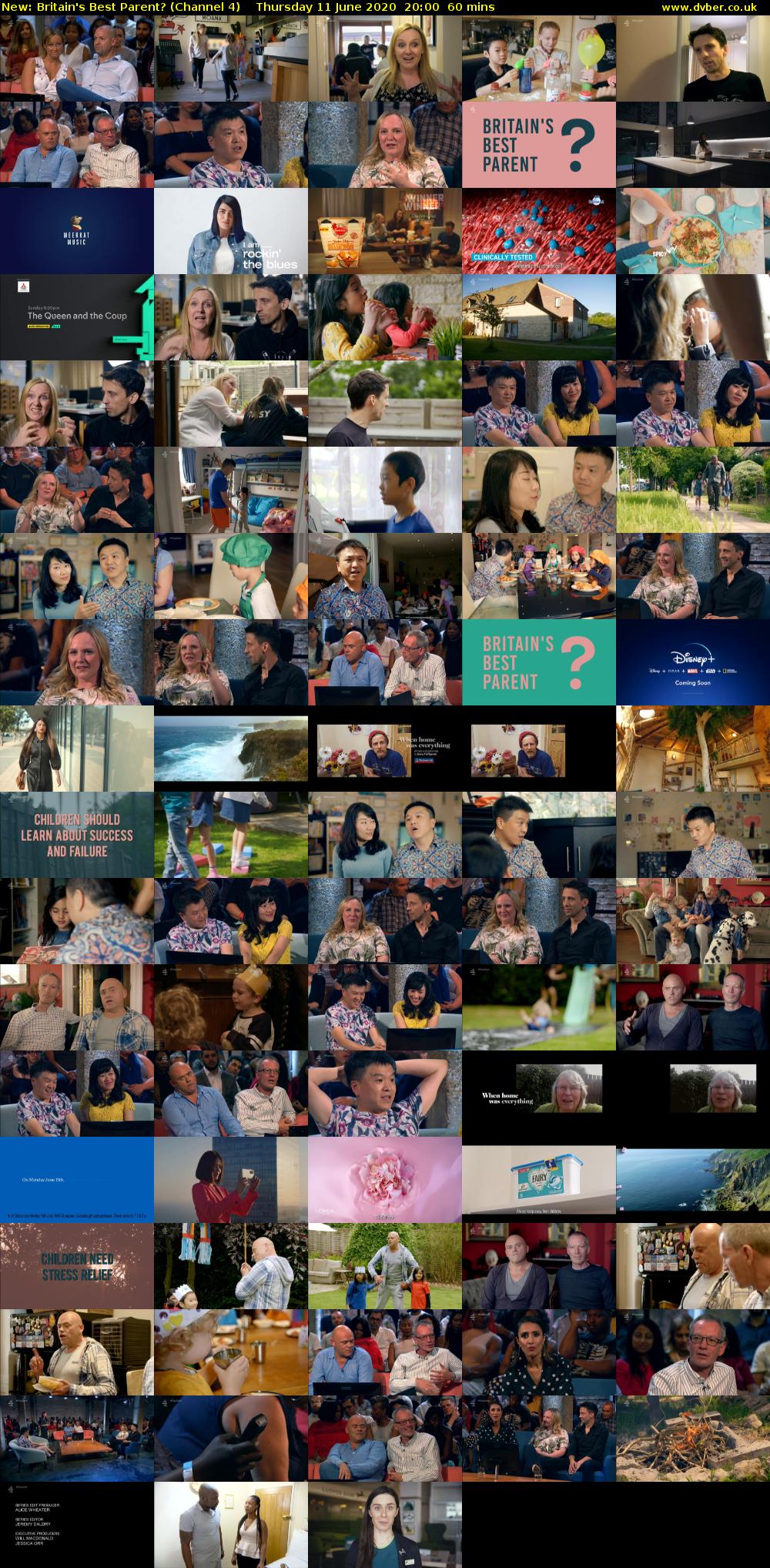 Britain's Best Parent? (Channel 4) Thursday 11 June 2020 20:00 - 21:00