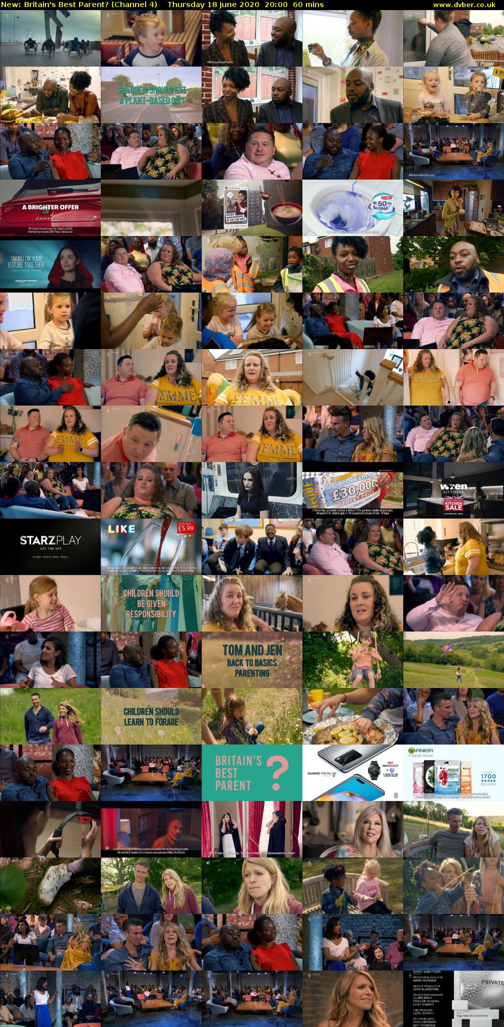 Britain's Best Parent? (Channel 4) Thursday 18 June 2020 20:00 - 21:00