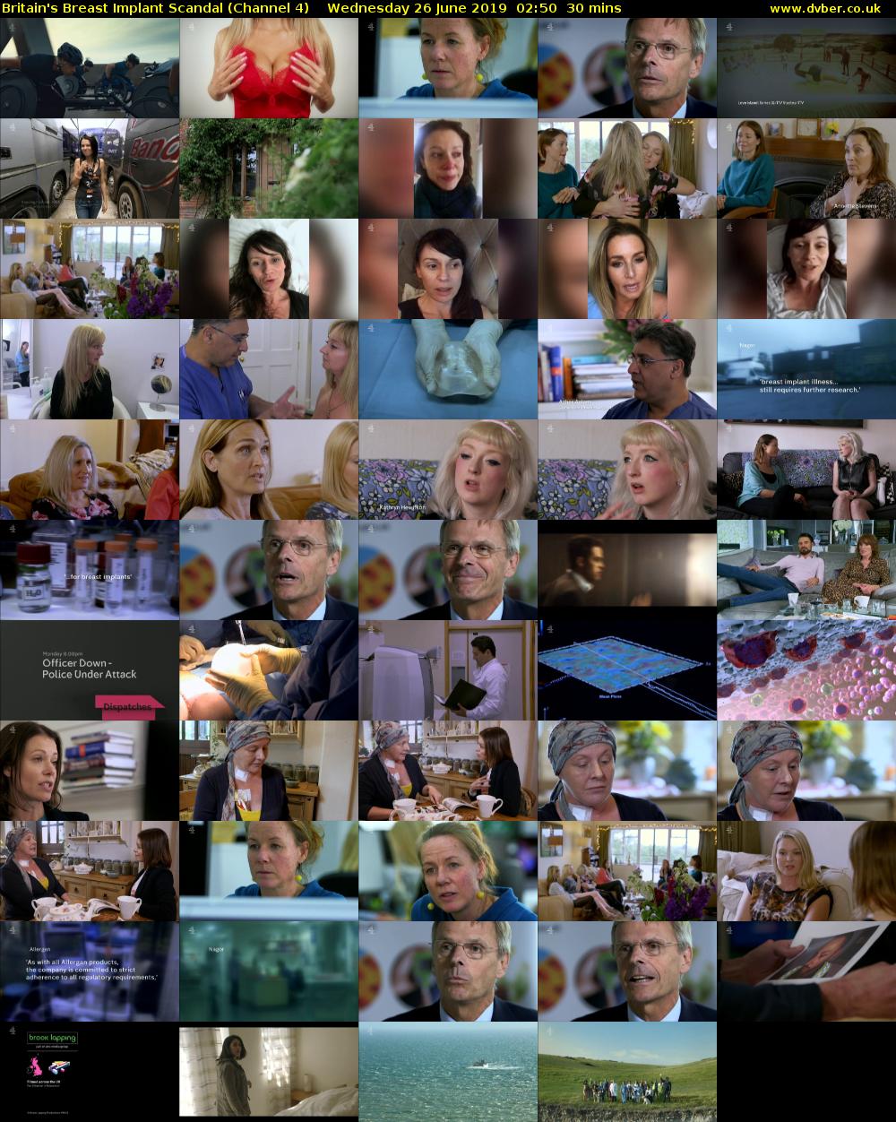 Britain's Breast Implant Scandal (Channel 4) Wednesday 26 June 2019 02:50 - 03:20