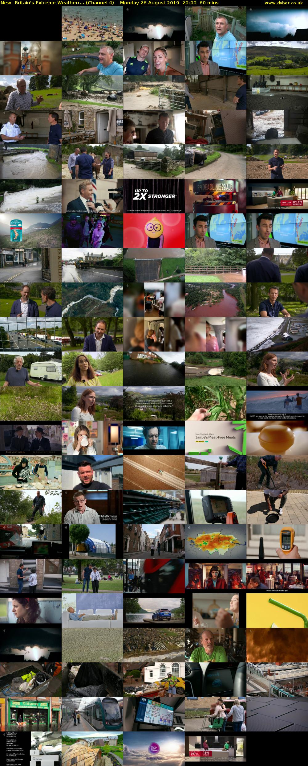 Britain's Extreme Weather:... (Channel 4) Monday 26 August 2019 20:00 - 21:00