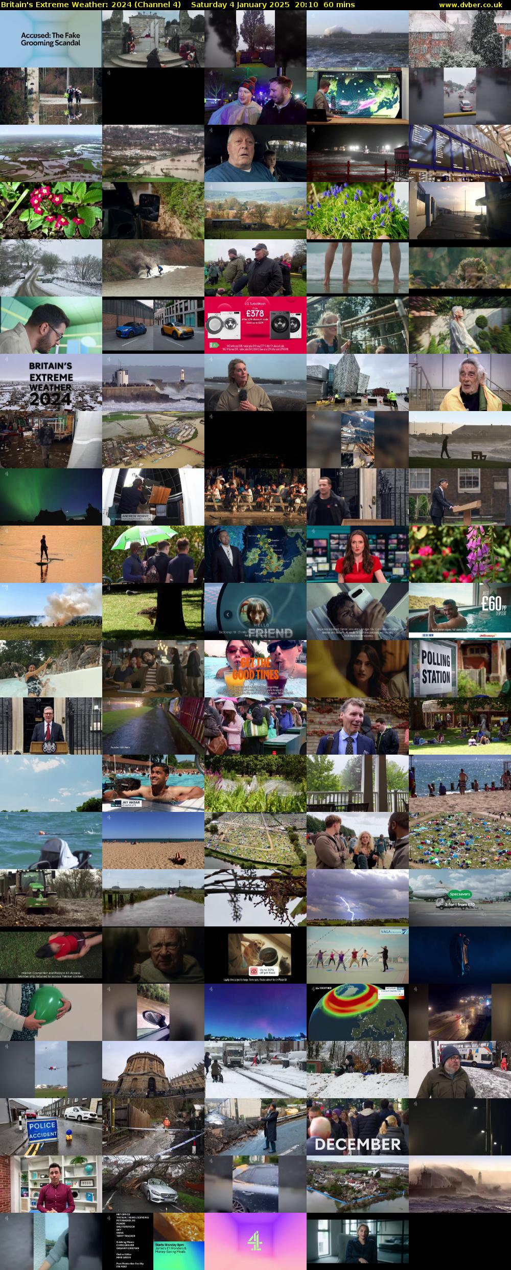 Britain's Extreme Weather: 2024 (Channel 4) Saturday 4 January 2025 20:10 - 21:10