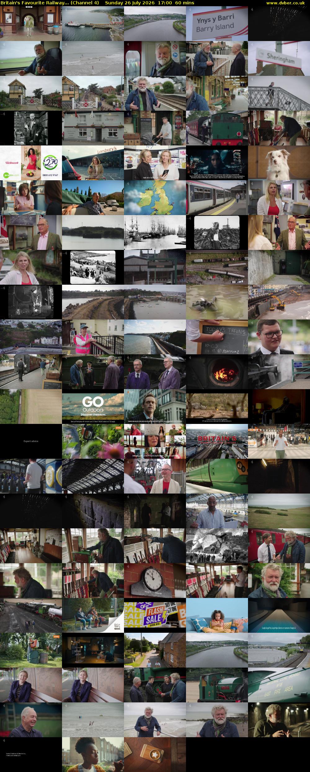 Britain's Favourite Railway... (Channel 4) Sunday 26 July 2026 17:00 - 18:00