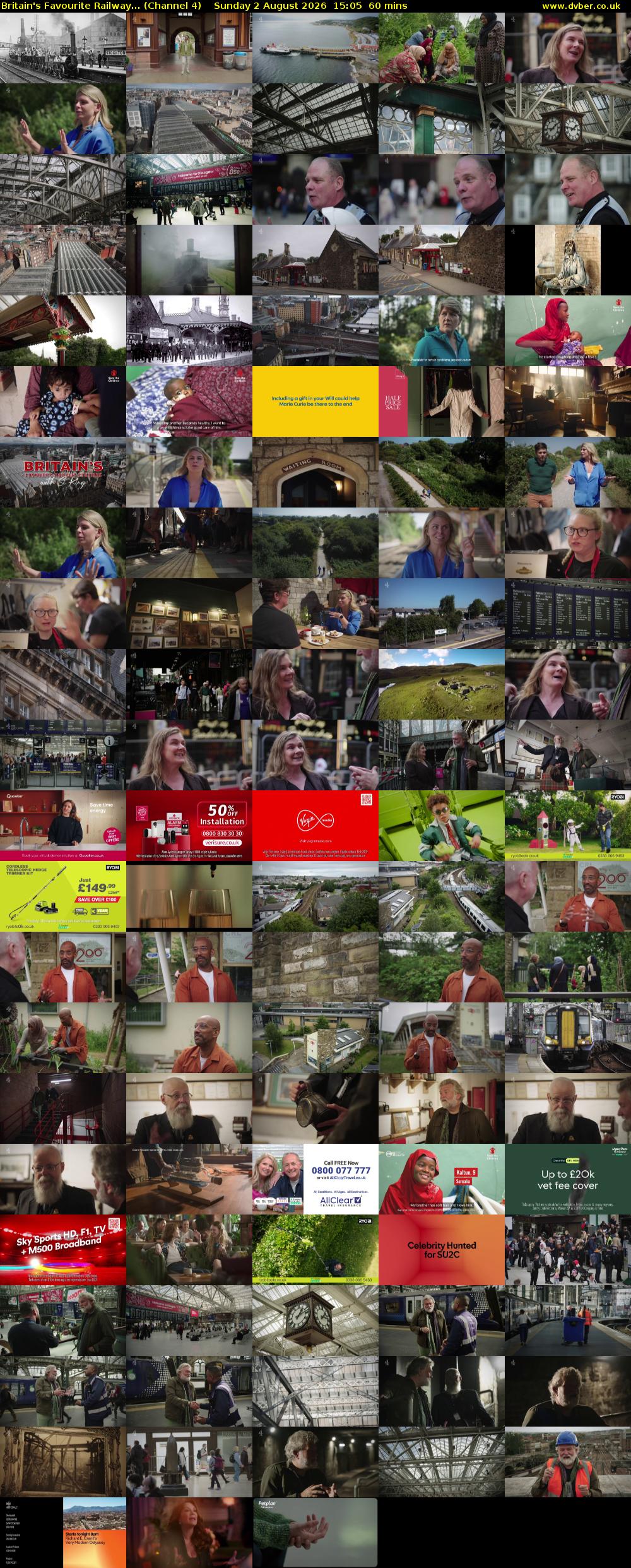 Britain's Favourite Railway... (Channel 4) Sunday 2 August 2026 15:05 - 16:05