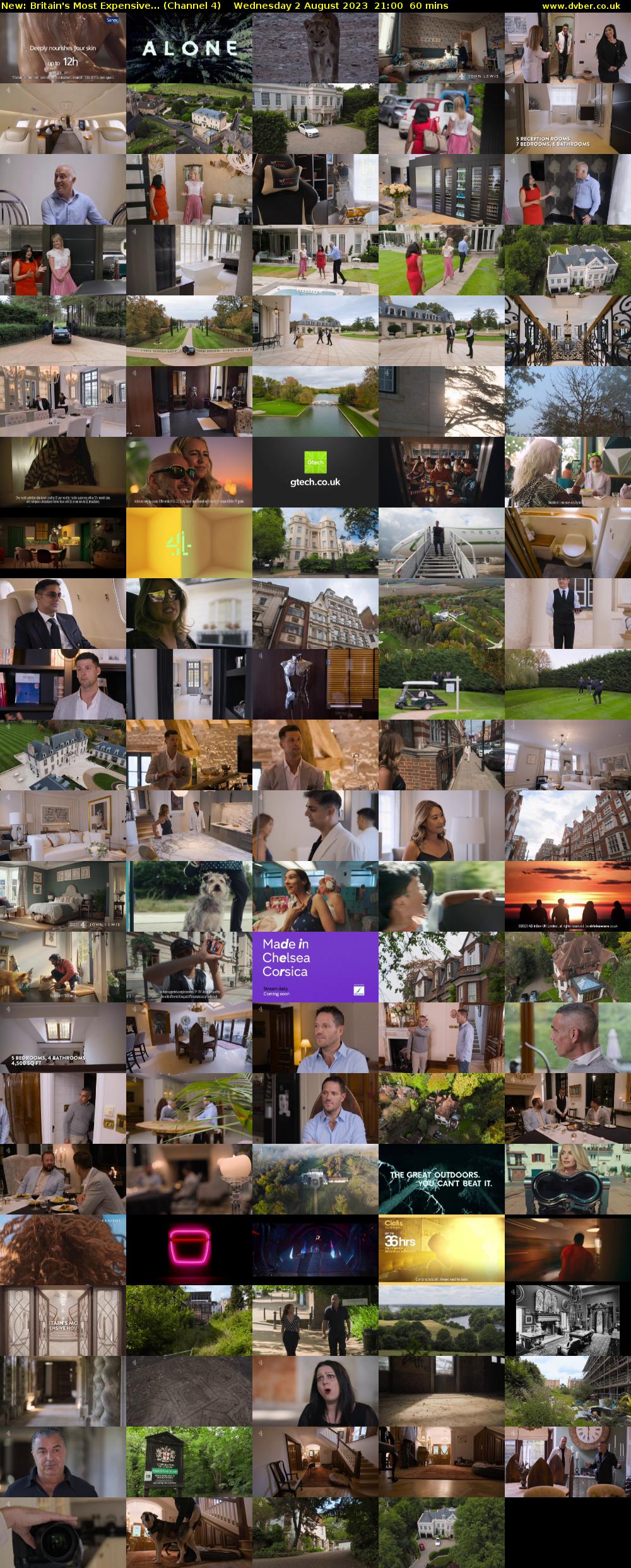 Britain's Most Expensive... (Channel 4) Wednesday 2 August 2023 21:00 - 22:00