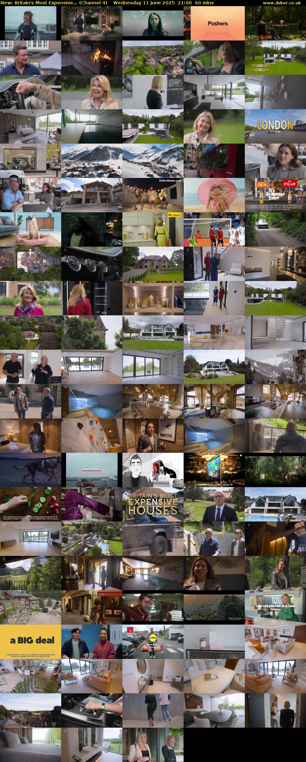 Britain's Most Expensive... (Channel 4) Wednesday 11 June 2025 21:00 - 22:00
