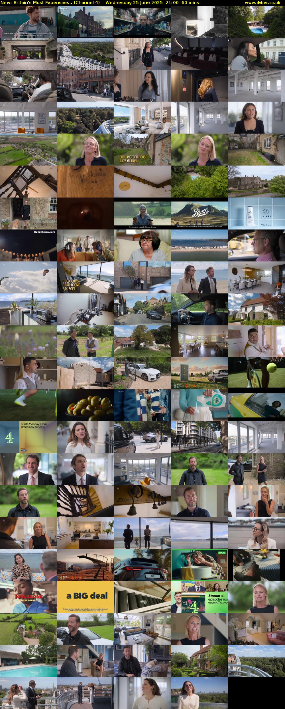 Britain's Most Expensive... (Channel 4) Wednesday 25 June 2025 21:00 - 22:00