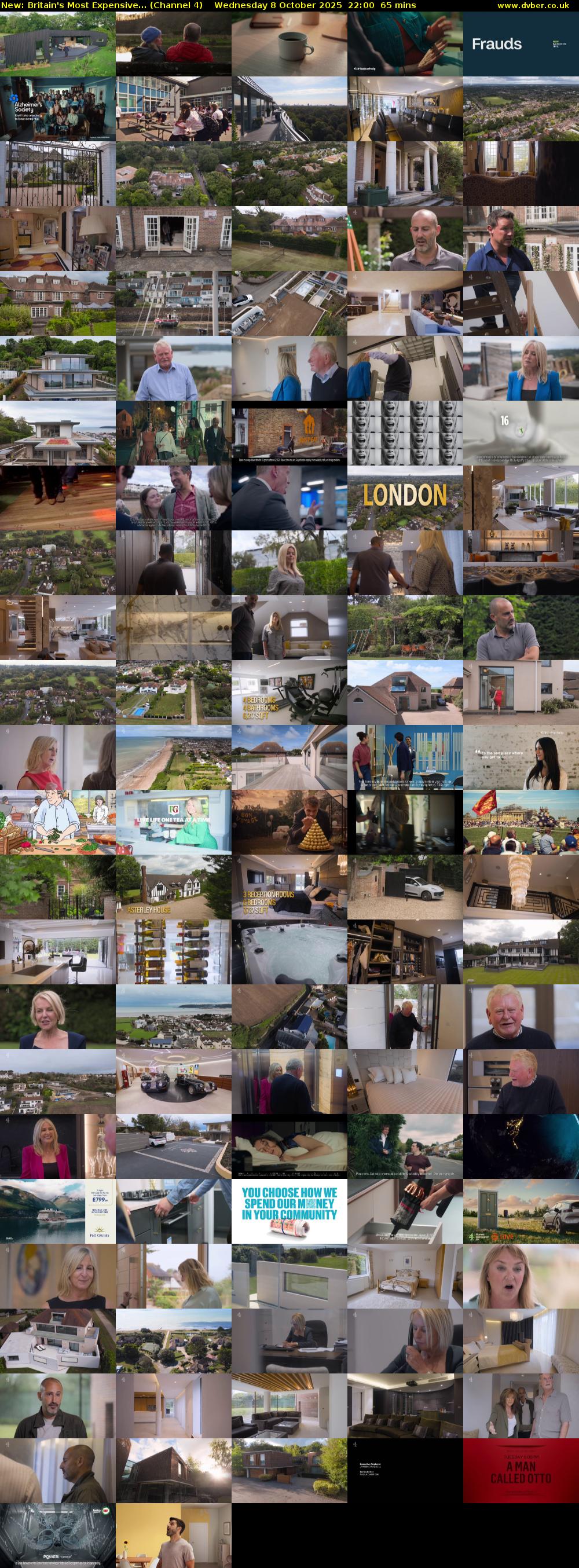 Britain's Most Expensive... (Channel 4) Wednesday 8 October 2025 22:00 - 23:05