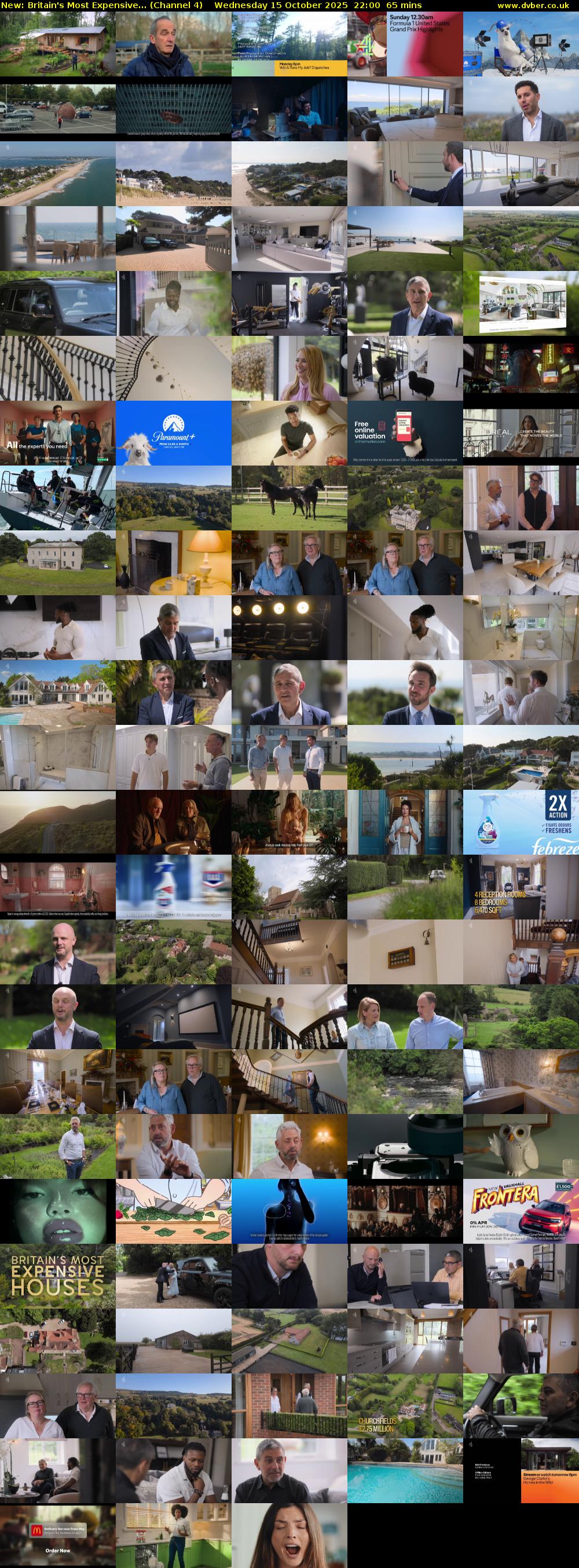 Britain's Most Expensive... (Channel 4) Wednesday 15 October 2025 22:00 - 23:05