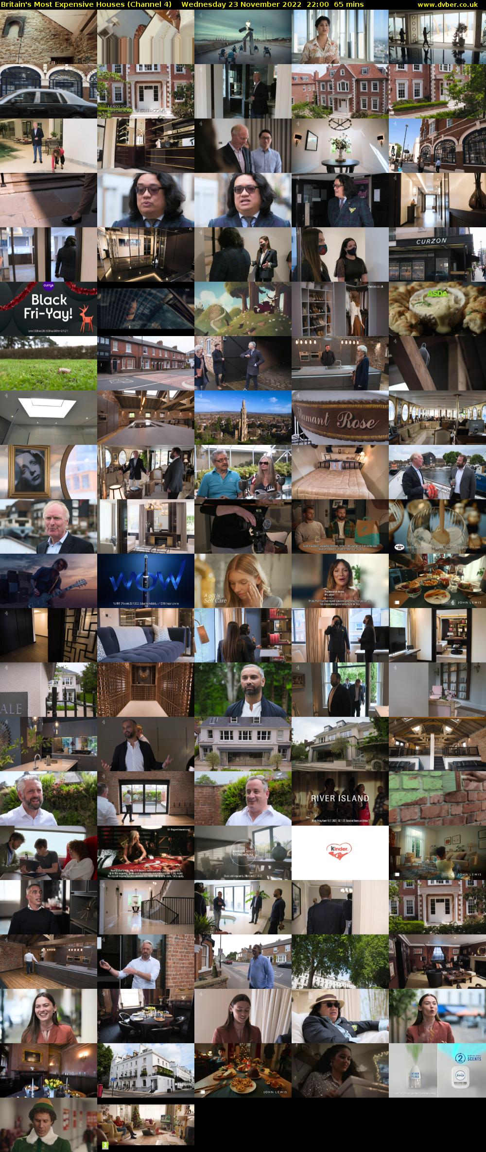 Britain's Most Expensive Houses (Channel 4) Wednesday 23 November 2022 22:00 - 23:05