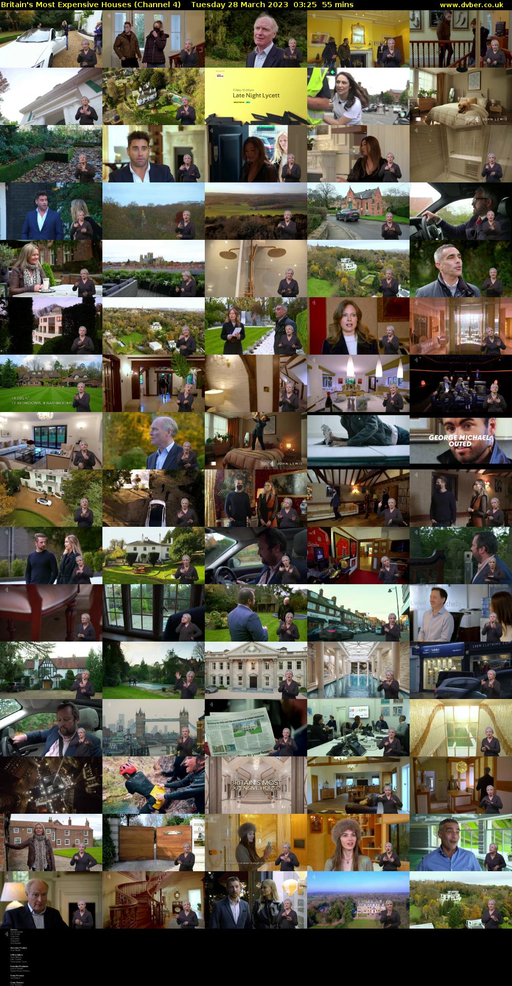 Britain's Most Expensive Houses (Channel 4) Tuesday 28 March 2023 03:25 - 04:20