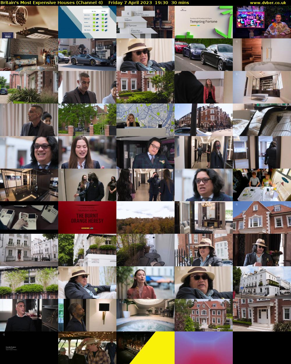 Britain's Most Expensive Houses (Channel 4) Friday 7 April 2023 19:30 - 20:00