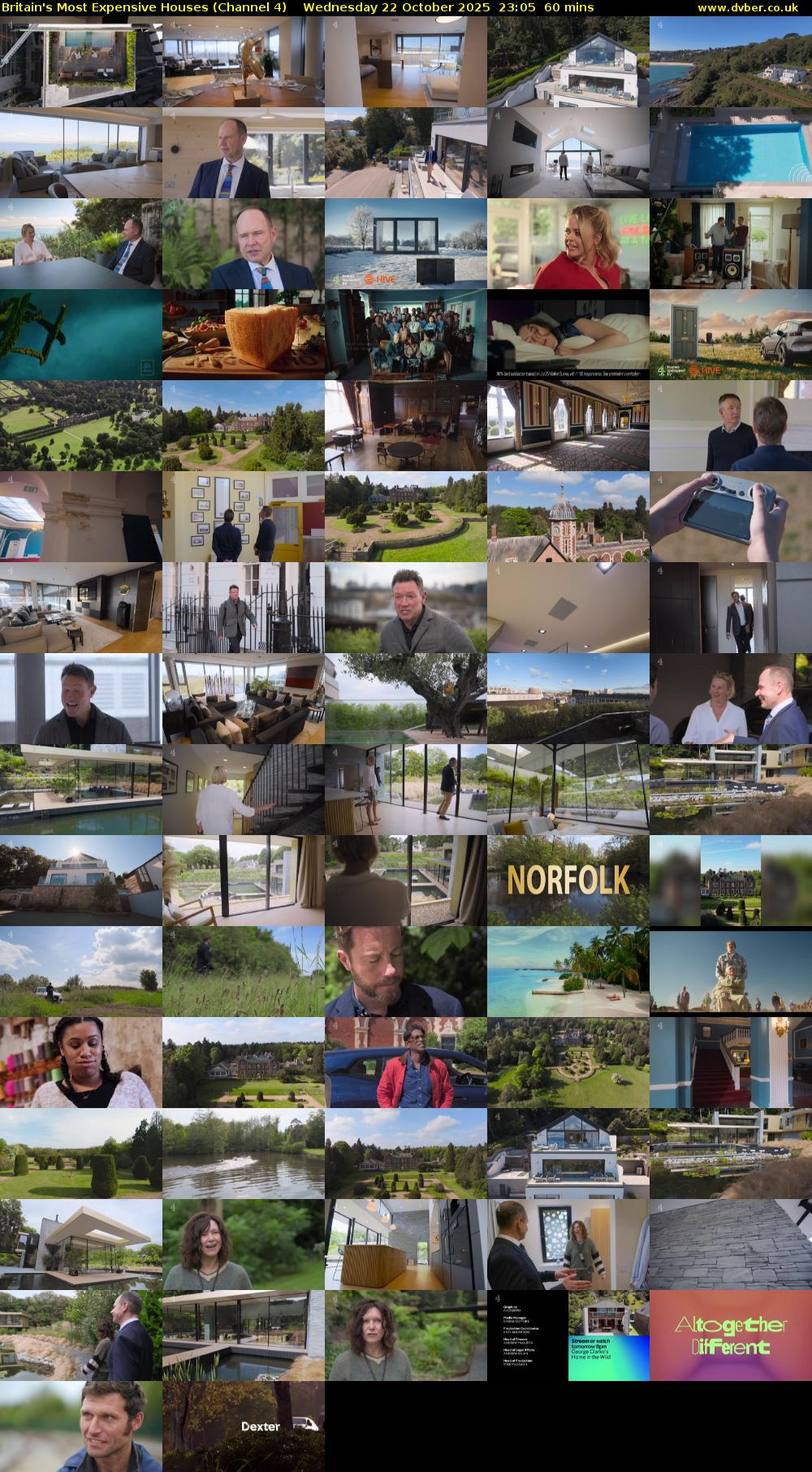 Britain's Most Expensive Houses (Channel 4) Wednesday 22 October 2025 23:05 - 00:05