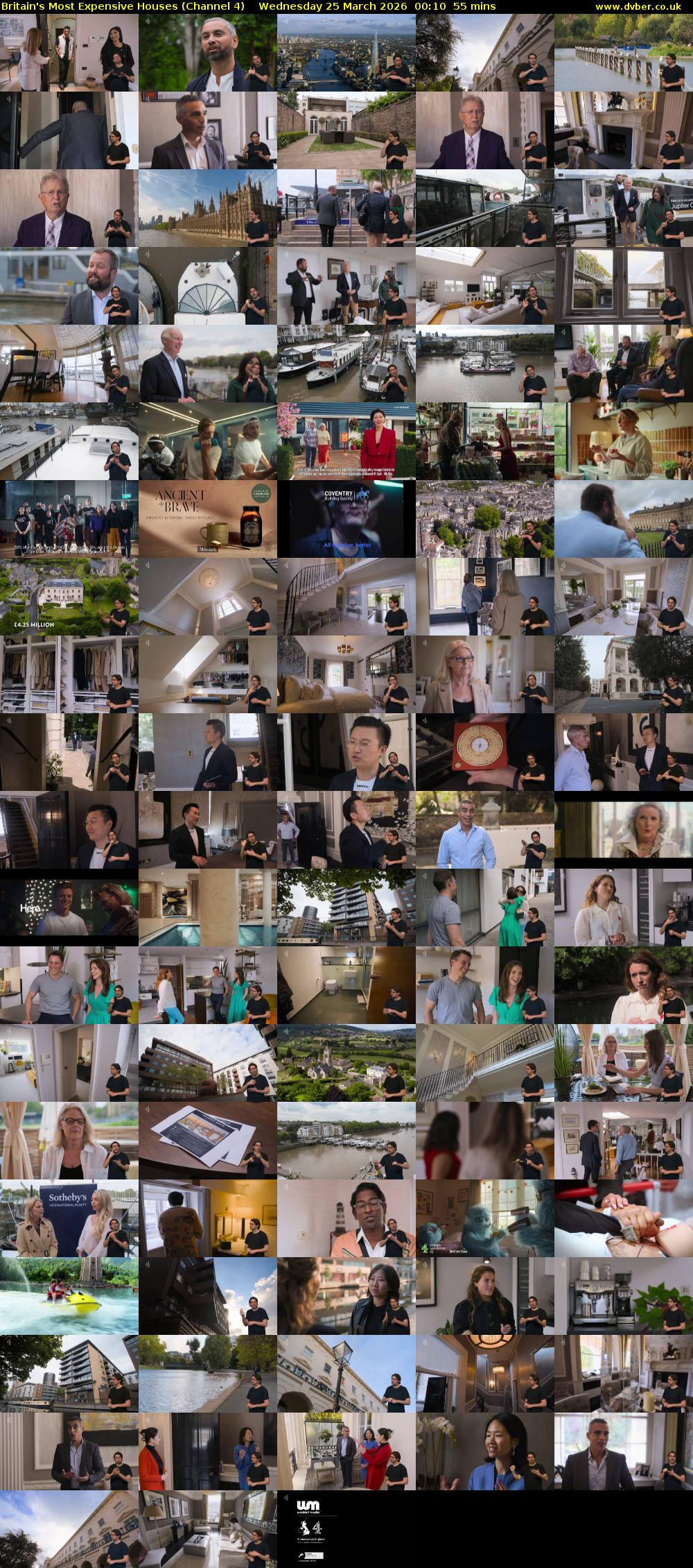 Britain's Most Expensive Houses (Channel 4) Wednesday 25 March 2026 00:10 - 01:05