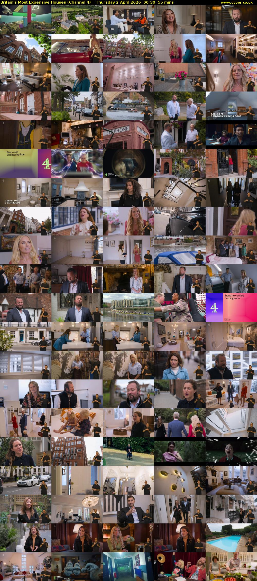 Britain's Most Expensive Houses (Channel 4) Thursday 2 April 2026 00:30 - 01:25