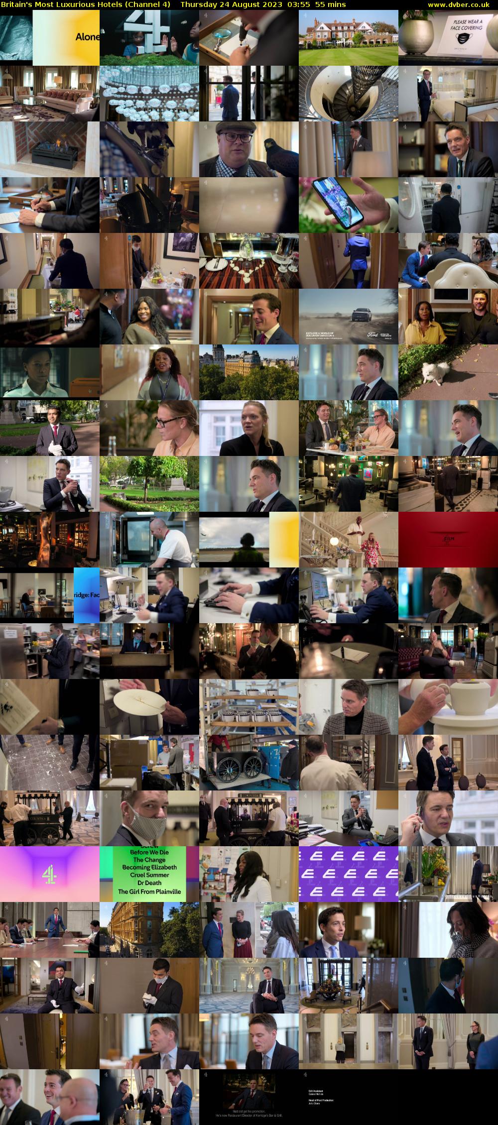 Britain's Most Luxurious Hotels (Channel 4) Thursday 24 August 2023 03:55 - 04:50