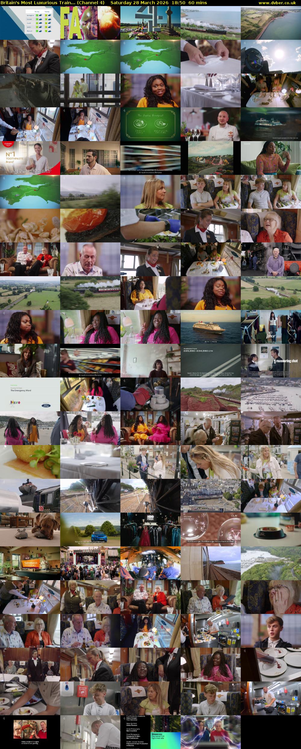 Britain's Most Luxurious Train... (Channel 4) Saturday 28 March 2026 18:50 - 19:50