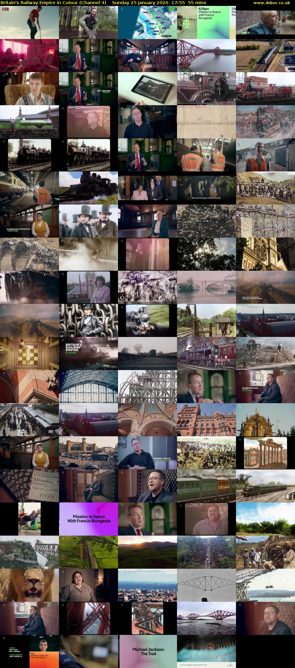 Britain's Railway Empire in Colour (Channel 4) Sunday 25 January 2026 17:55 - 18:50