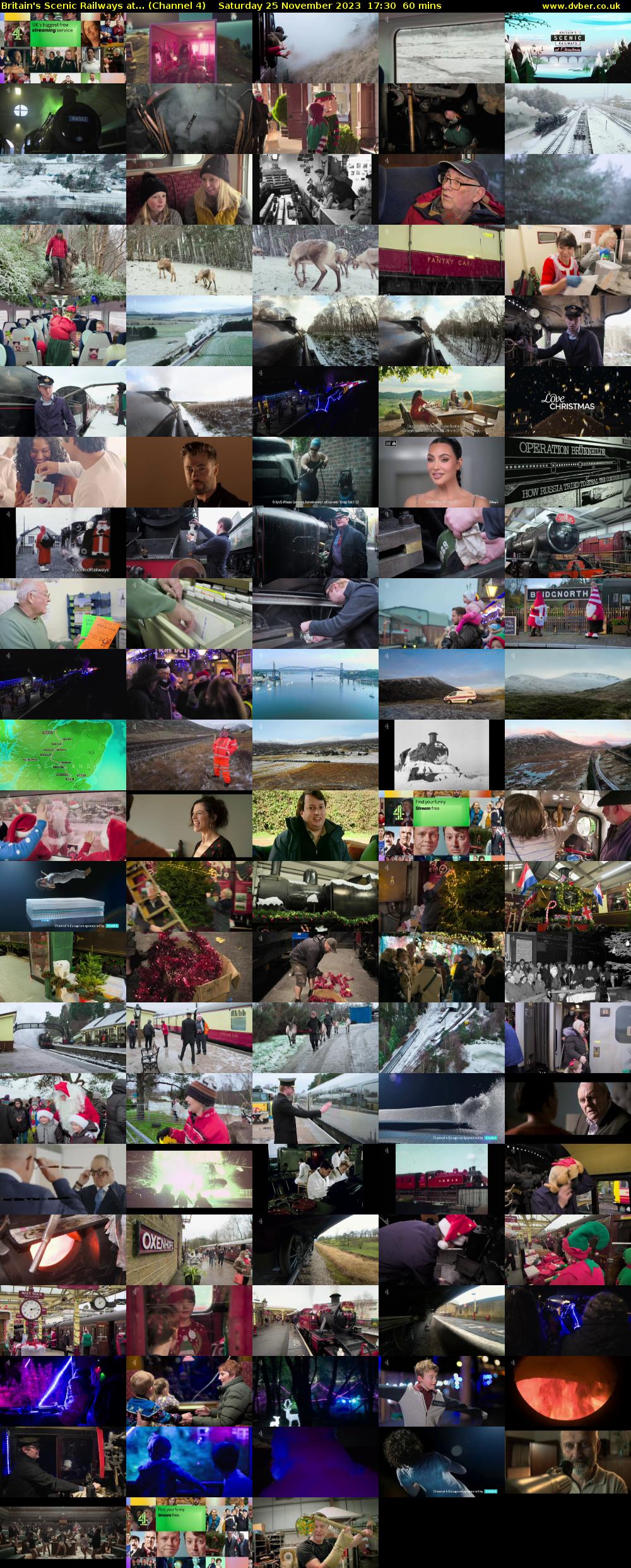 Britain's Scenic Railways at... (Channel 4) Saturday 25 November 2023 17:30 - 18:30
