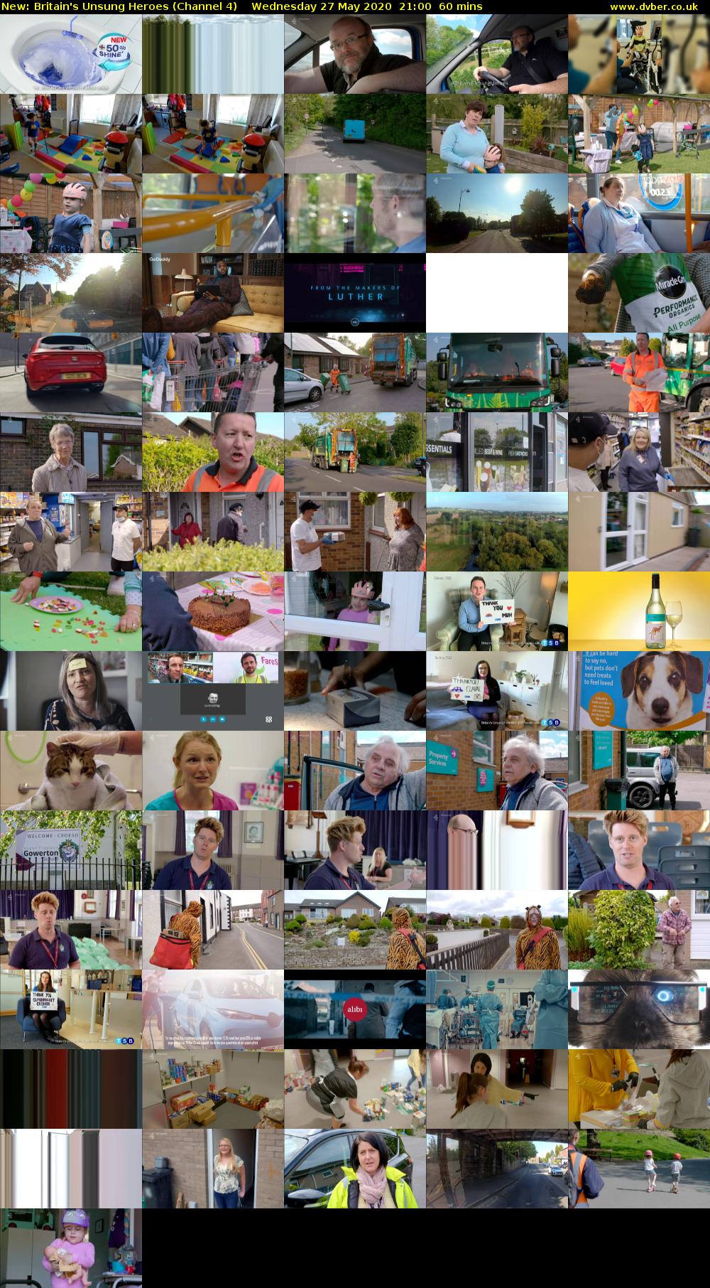 Britain's Unsung Heroes (Channel 4) Wednesday 27 May 2020 21:00 - 22:00
