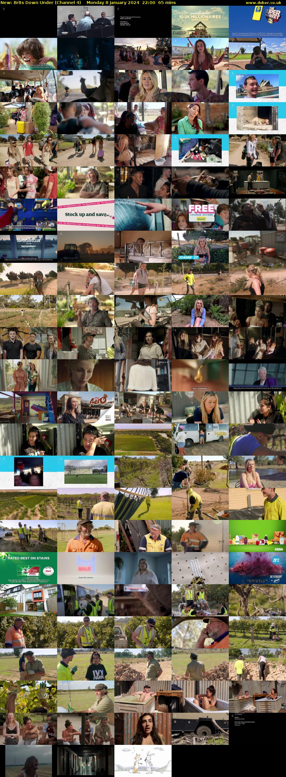 Brits Down Under (Channel 4) Monday 8 January 2024 22:00 - 23:05
