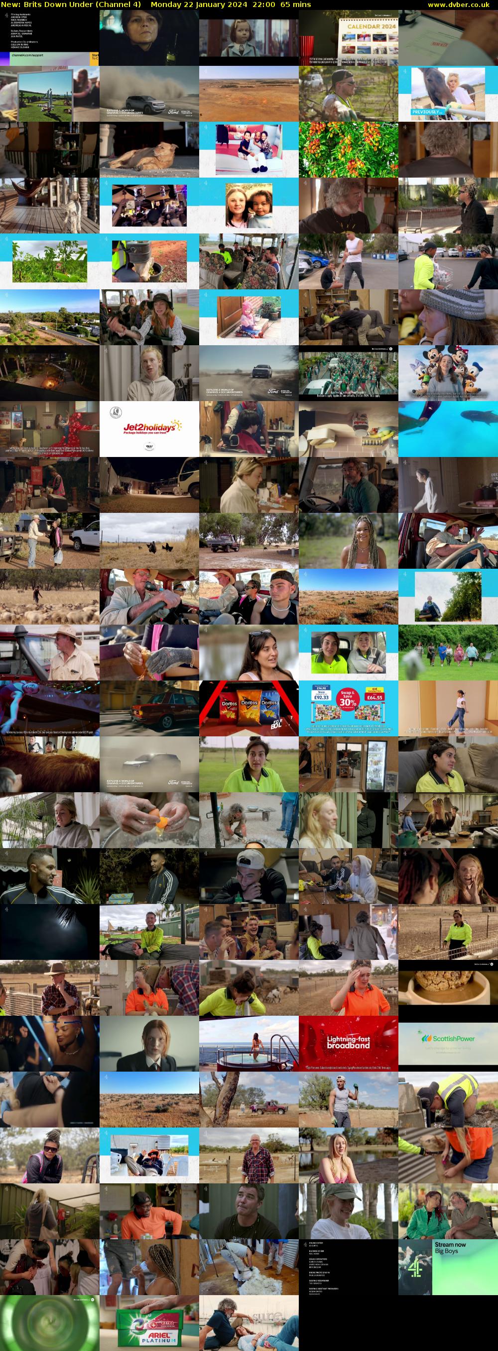Brits Down Under (Channel 4) Monday 22 January 2024 22:00 - 23:05