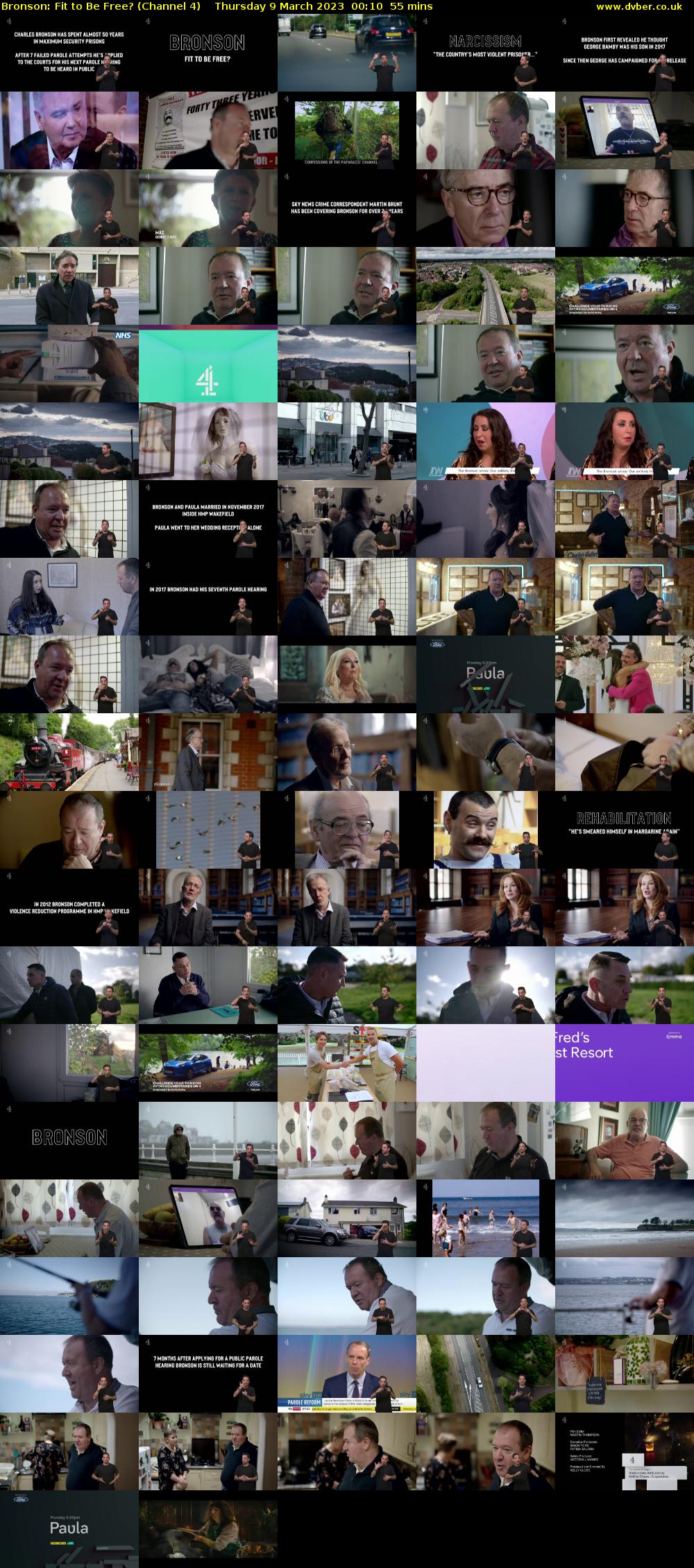 Bronson: Fit to Be Free? (Channel 4) Thursday 9 March 2023 00:10 - 01:05
