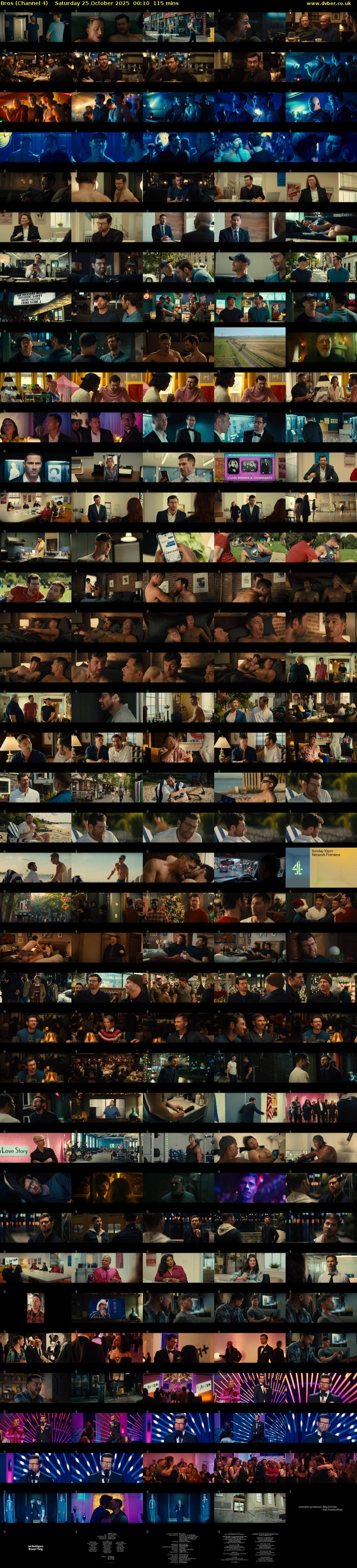 Bros (Channel 4) Saturday 25 October 2025 00:10 - 02:05