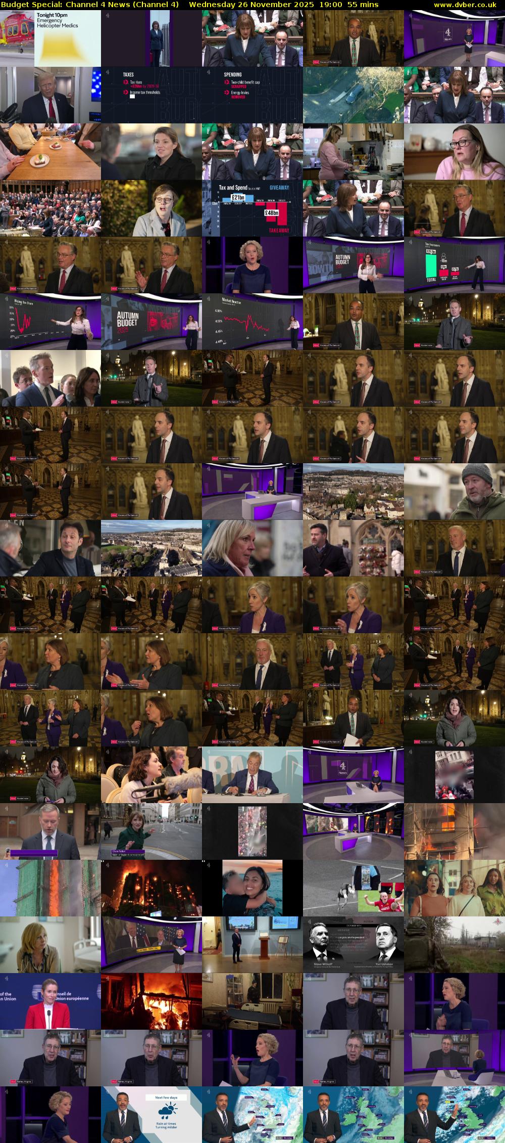 Budget Special: Channel 4 News (Channel 4) Wednesday 26 November 2025 19:00 - 19:55