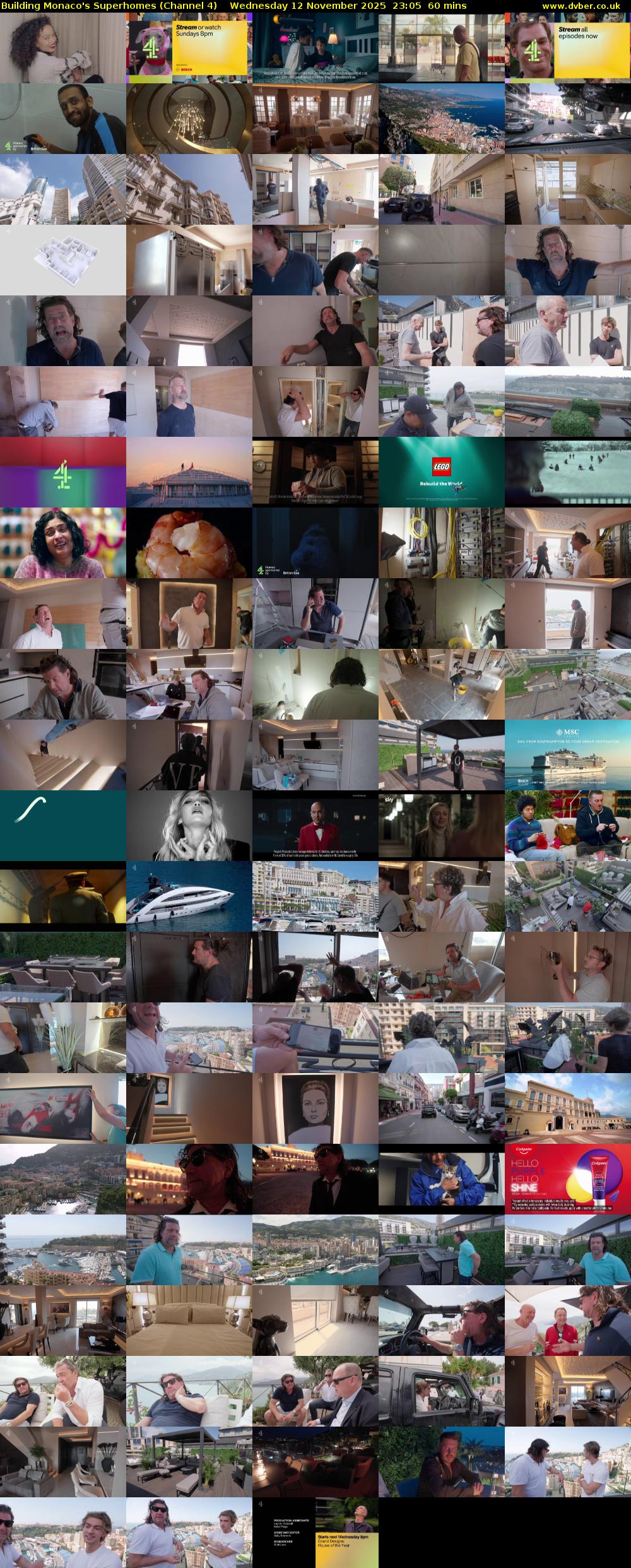Building Monaco's Superhomes (Channel 4) Wednesday 12 November 2025 23:05 - 00:05