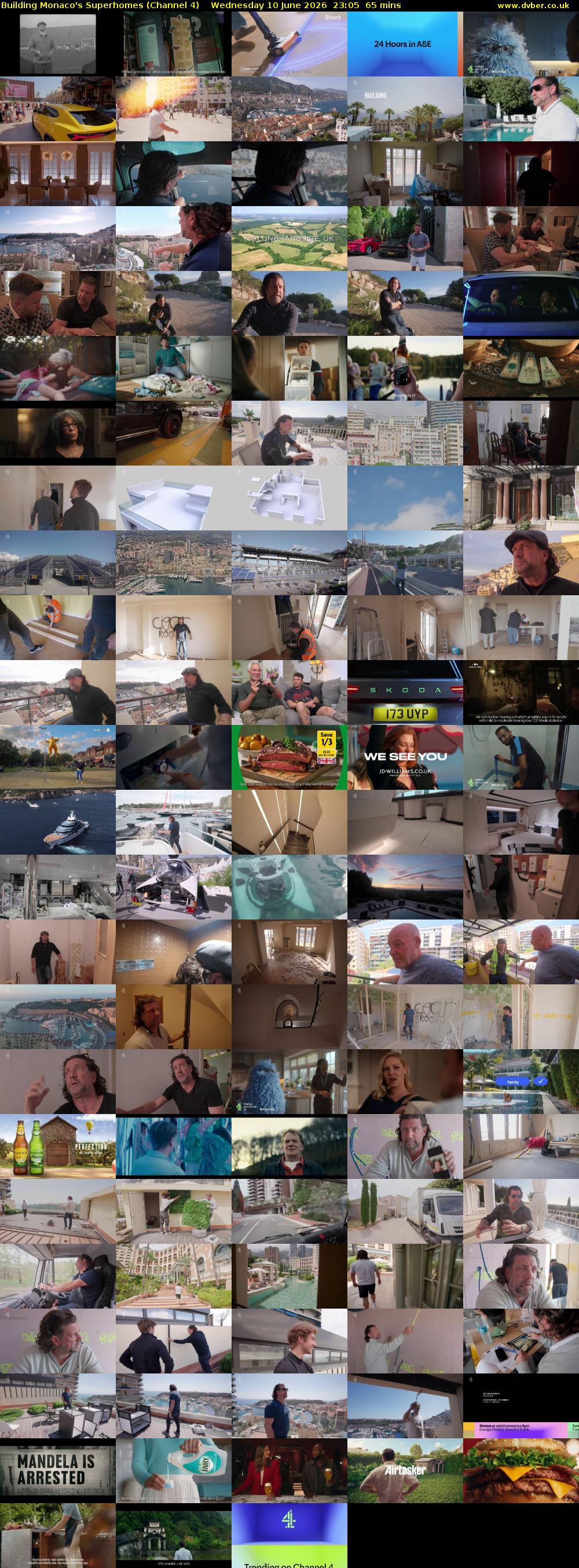 Building Monaco's Superhomes (Channel 4) Wednesday 10 June 2026 23:05 - 00:10