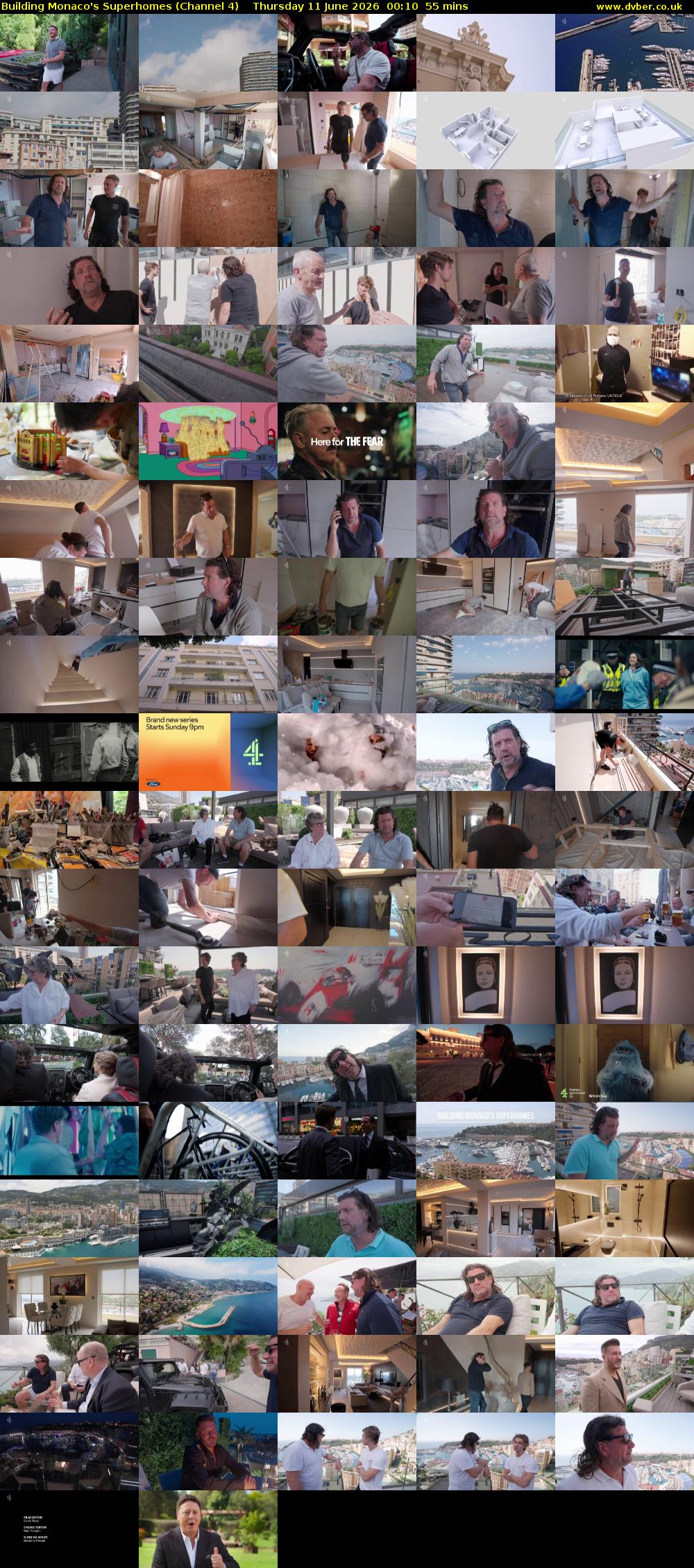 Building Monaco's Superhomes (Channel 4) Thursday 11 June 2026 00:10 - 01:05